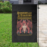 Funny RPG Workout Gym Nerd Garden Flag Dumbbells And Dragons The Original Swoleplaying Game - Wonder Print Shop