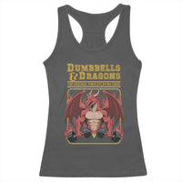Funny RPG Workout Gym Nerd Racerback Tank Top Dumbbells And Dragons The Original Swoleplaying Game - Wonder Print Shop