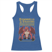 Funny RPG Workout Gym Nerd Racerback Tank Top Dumbbells And Dragons The Original Swoleplaying Game - Wonder Print Shop