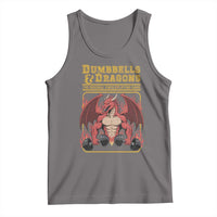 Funny RPG Workout Gym Nerd Tank Top Dumbbells And Dragons The Original Swoleplaying Game - Wonder Print Shop