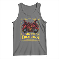 Funny RPG Weightlifting Workout Gym Tank Top Dumbbells And Dragons The Original Swoleplaying Game - Wonder Print Shop