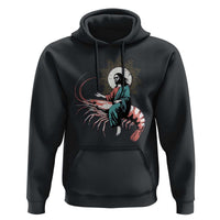 Funny Christian Prawn Hoodie Retro Jesus Riding A Shrimp Meme - Wonder Print Shop