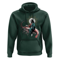 Funny Christian Prawn Hoodie Retro Jesus Riding A Shrimp Meme - Wonder Print Shop