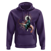 Funny Christian Prawn Hoodie Retro Jesus Riding A Shrimp Meme - Wonder Print Shop