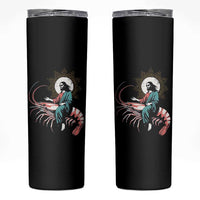 Funny Christian Prawn Skinny Tumbler Retro Jesus Riding A Shrimp Meme - Wonder Print Shop