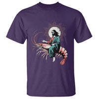 Funny Christian Prawn T Shirt Retro Jesus Riding A Shrimp Meme - Wonder Print Shop