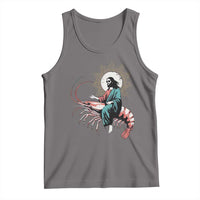 Funny Christian Prawn Tank Top Retro Jesus Riding A Shrimp Meme - Wonder Print Shop