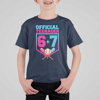 Funny 67 Baseball 13th Birthday T Shirt For Kid Ice Cream Drip 13th Bday Official Teenager