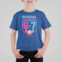 Funny 67 Baseball 13th Birthday T Shirt For Kid Ice Cream Drip 13th Bday Official Teenager