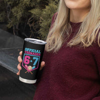 Funny 67 Baseball 13th Birthday Tumbler Cup Ice Cream Drip 13th Bday Official Teenager