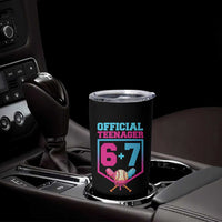Funny 67 Baseball 13th Birthday Tumbler Cup Ice Cream Drip 13th Bday Official Teenager