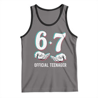 Funny 67 13th Birthday Tank Top 6 7 Thirteen Year Old Official Teenager Hands - Wonder Print Shop