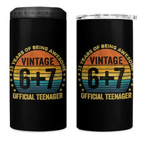 Funny 67 13th Birthday 4 in 1 Can Cooler Tumbler Official Teenager 13 Years Of Being Awesome - Wonder Print Shop
