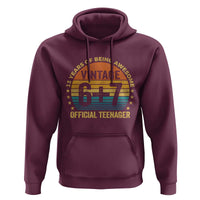 Funny 67 13th Birthday Hoodie Official Teenager 13 Years Of Being Awesome - Wonder Print Shop