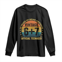 Funny 67 13th Birthday Long Sleeve Shirt Official Teenager 13 Years Of Being Awesome - Wonder Print Shop