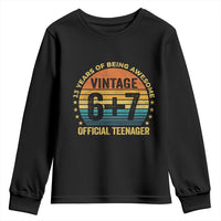 Funny 67 13th Birthday Youth Sweatshirt Official Teenager 13 Years Of Being Awesome - Wonder Print Shop