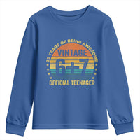 Funny 67 13th Birthday Youth Sweatshirt Official Teenager 13 Years Of Being Awesome - Wonder Print Shop