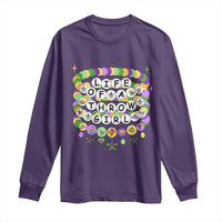 Funny Mardi Gras Throw Girl Life Long Sleeve Shirt Friendship Bracelet Beads