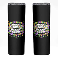 Funny Mardi Gras Throw Girl Life Skinny Tumbler Friendship Bracelet Beads