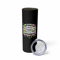 Funny Mardi Gras Throw Girl Life Skinny Tumbler Friendship Bracelet Beads