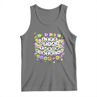 Funny Mardi Gras Throw Girl Life Tank Top Friendship Bracelet Beads