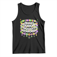 Funny Mardi Gras Throw Girl Life Tank Top Friendship Bracelet Beads