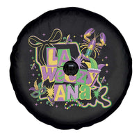 Funny Mardi Gras La Weezy Ana Spare Tire Cover New Orleans Festival Louisiana Map