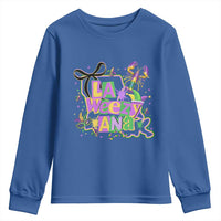 Funny Mardi Gras La Weezy Ana Youth Sweatshirt New Orleans Festival Louisiana Map