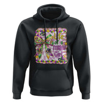 Funny Mardi Gras Throw Girl Life Hoodie Coquette Bow Carnival