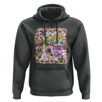 Funny Mardi Gras Throw Girl Life Hoodie Coquette Bow Carnival