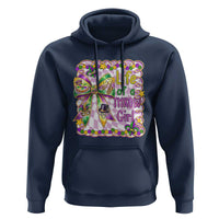 Funny Mardi Gras Throw Girl Life Hoodie Coquette Bow Carnival