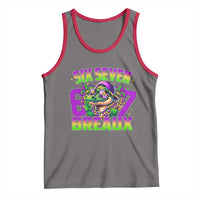 Mardi Gras Six Seven Breaux Tank Top Funny Mardigator Alligator 6 7 Meme