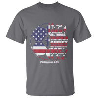 Christian Soccer T Shirt I Can Do All Things Through Christ Who Strengthens Me