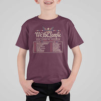 250 Year Timeline 1776 2026 Patriotic Historical Anniversary T Shirt For Kid