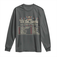 250 Year Timeline 1776 2026 Patriotic Historical Anniversary Long Sleeve Shirt