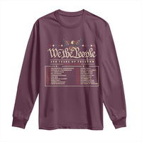 250 Year Timeline 1776 2026 Patriotic Historical Anniversary Long Sleeve Shirt