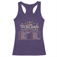250 Year Timeline 1776 2026 Patriotic Historical Anniversary Racerback Tank Top