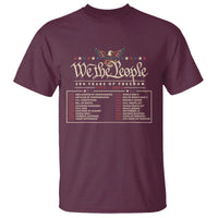 250 Year Timeline 1776 2026 Patriotic Historical Anniversary T Shirt