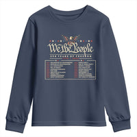 250 Year Timeline 1776 2026 Patriotic Historical Anniversary Youth Sweatshirt