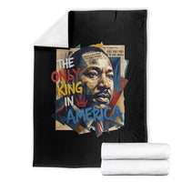 Martin Luther King Throw Blanket The Only King In America No Kings Protest
