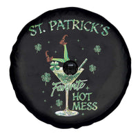 Funny St Patrick's Favorite Hot Mess Spare Tire Cover Drunk Leprechaun Cocktail
