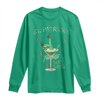 Funny St Patrick's Favorite Hot Mess Long Sleeve Shirt Drunk Leprechaun Cocktail