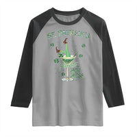 Funny St Patrick's Favorite Hot Mess Raglan Shirt Drunk Leprechaun Cocktail