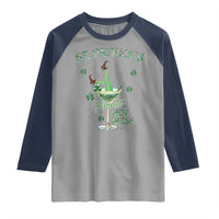 Funny St Patrick's Favorite Hot Mess Raglan Shirt Drunk Leprechaun Cocktail