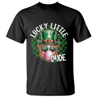 Funny St Patrick's Day Lucky Little Dude T Shirt Cute Leprechaun Shamrock