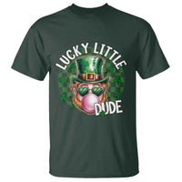 Funny St Patrick's Day Lucky Little Dude T Shirt Cute Leprechaun Shamrock
