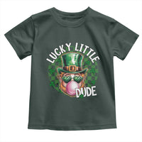 Funny St Patrick's Day Lucky Little Dude Toddler T Shirt Cute Leprechaun Shamrock