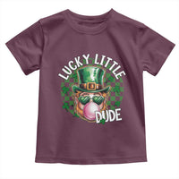 Funny St Patrick's Day Lucky Little Dude Toddler T Shirt Cute Leprechaun Shamrock