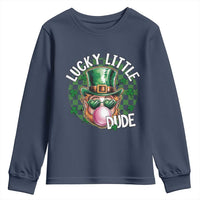 Funny St Patrick's Day Lucky Little Dude Youth Sweatshirt Cute Leprechaun Shamrock