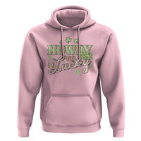 Funny St Patrick's Day Cowboy Cowgirl Hoodie Howdy Go Lucky Shamrock